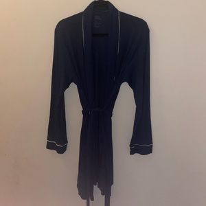 Navy blue lightweight robe